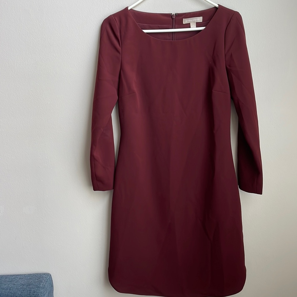 Maroon 3/4 sleeved dress!